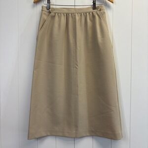 Vintage Haberdashery Women Classic Career Office Skirt Size 10 Secretary Neutral